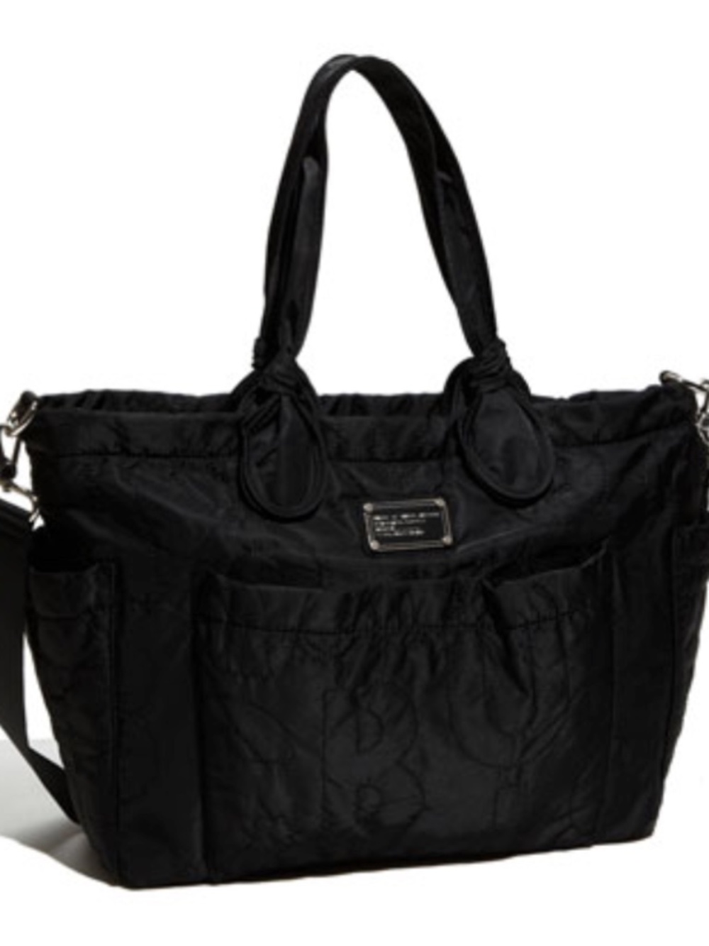 Marc by Marc Jacobs Pretty Eliza Baby Diaper Bag Black Quilted Nylon